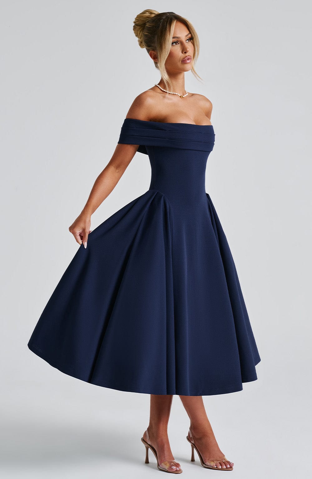 Vestido Midi Bardot Mía Marta