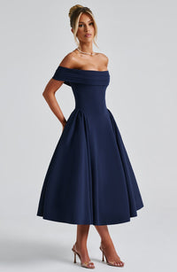Vestido Midi Bardot Mía Vera