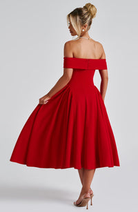 Vestido Midi Bardot Mía Vera