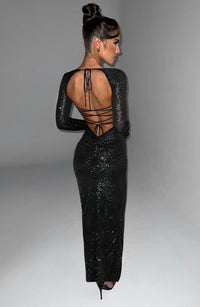 Vestido Maxi con Brillo Jimena Xenia
