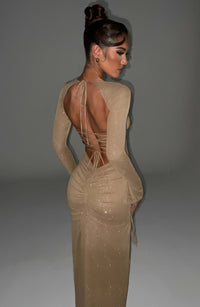 Vestido Maxi con Brillo Jimena Vera