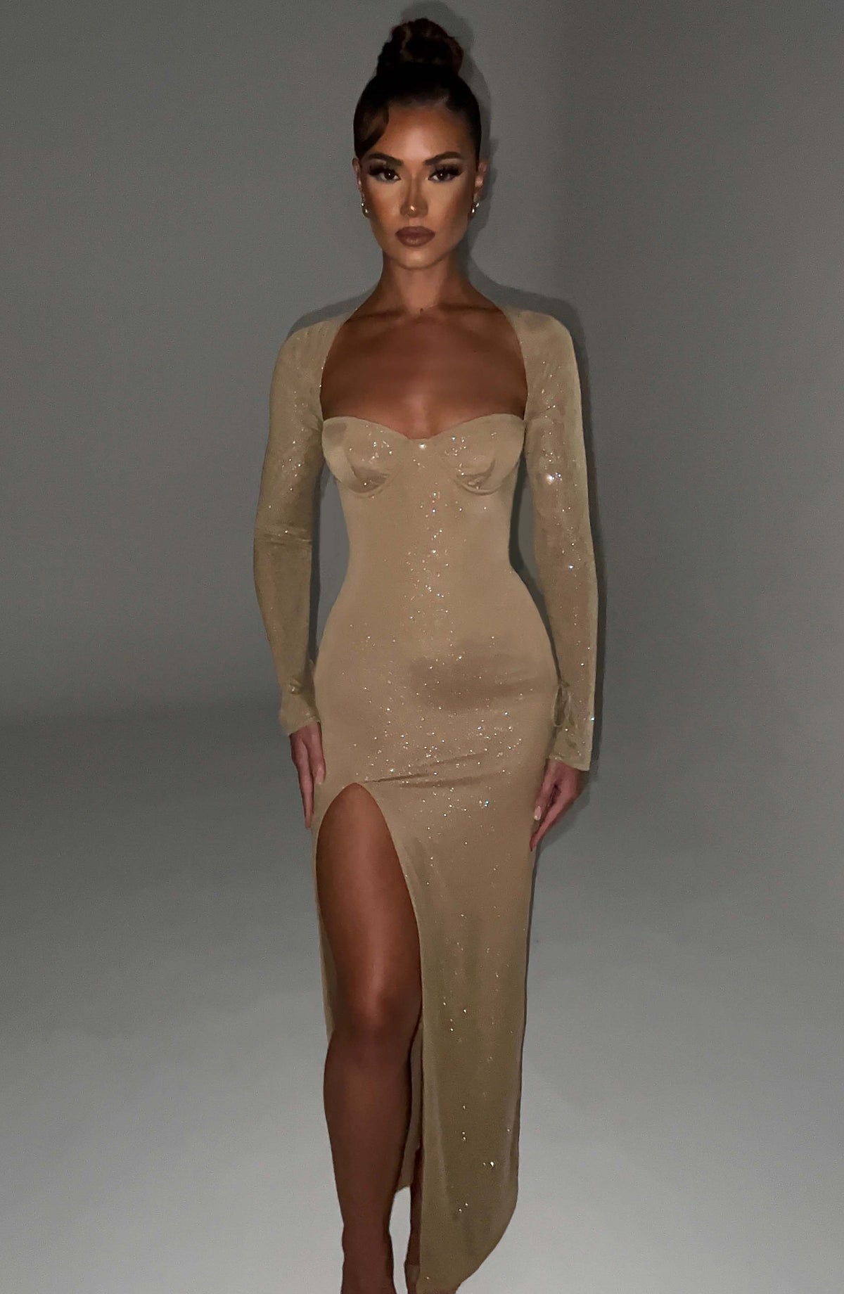 Vestido Maxi con Brillo Jimena Vera