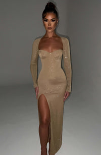 Vestido Maxi con Brillo Jimena Vera