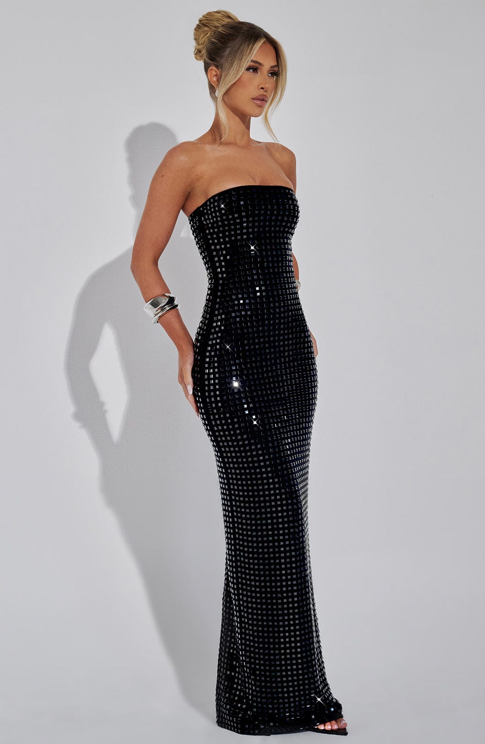 Vestido Maxi con Brillo Flavia