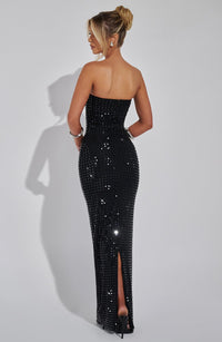 Vestido Maxi con Brillo Flavia