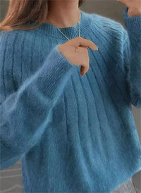 Jersey de Lana Cuello Redondo Manga Larga