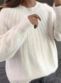 Jersey de Lana Cuello Redondo Manga Larga