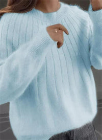 Jersey de Lana Cuello Redondo Manga Larga