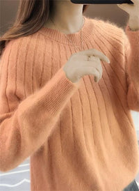 Jersey de Lana Cuello Redondo Manga Larga