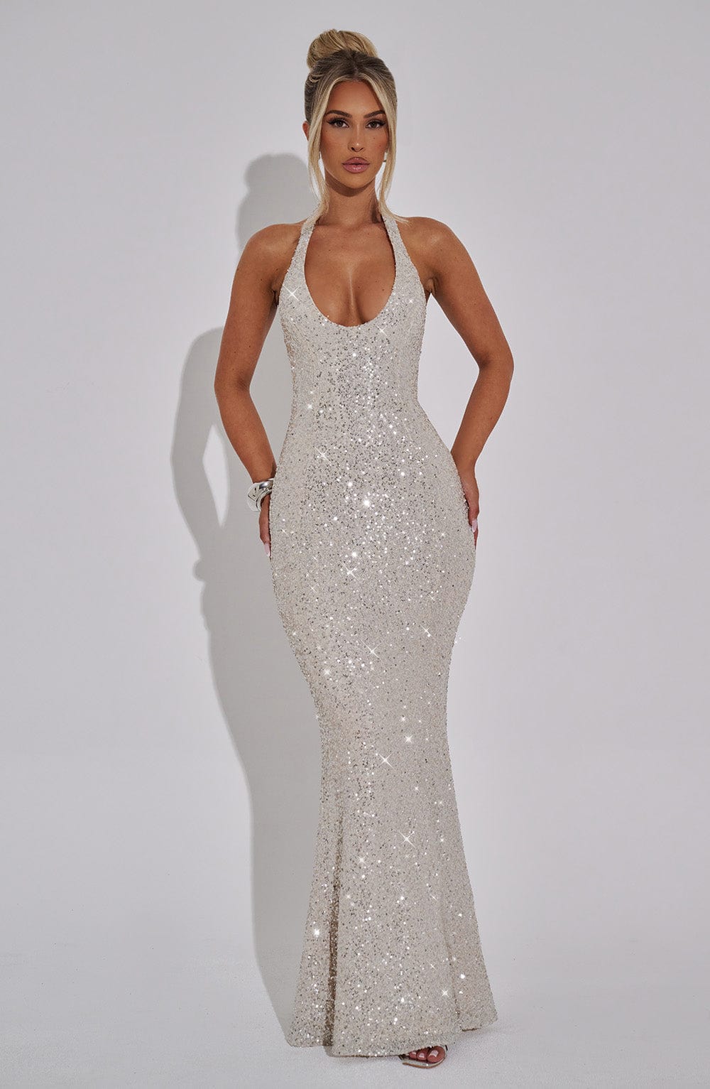Vestido Maxi con Brillo Ainhoa