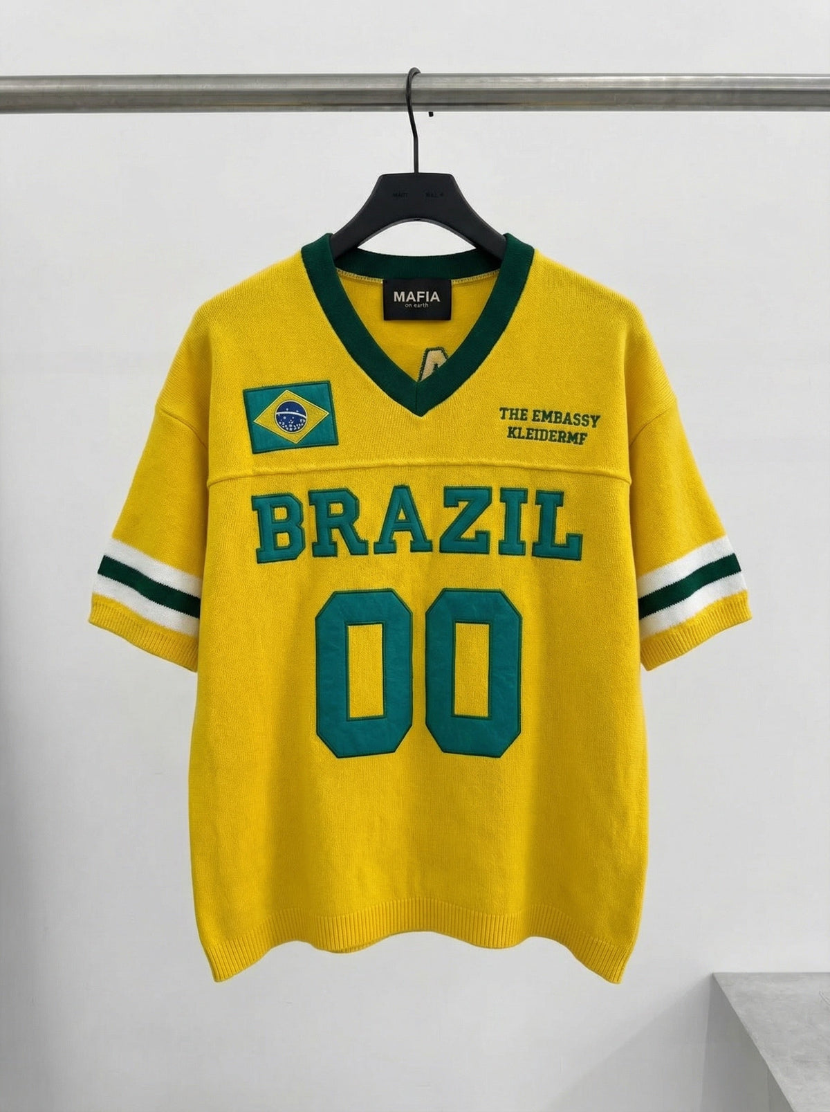 Camiseta Oversize de Punto Amarilla