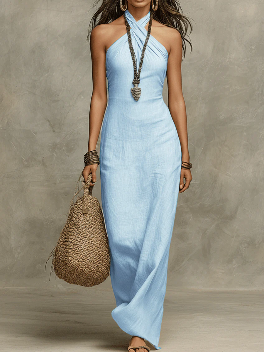 Vestido Largo Halter