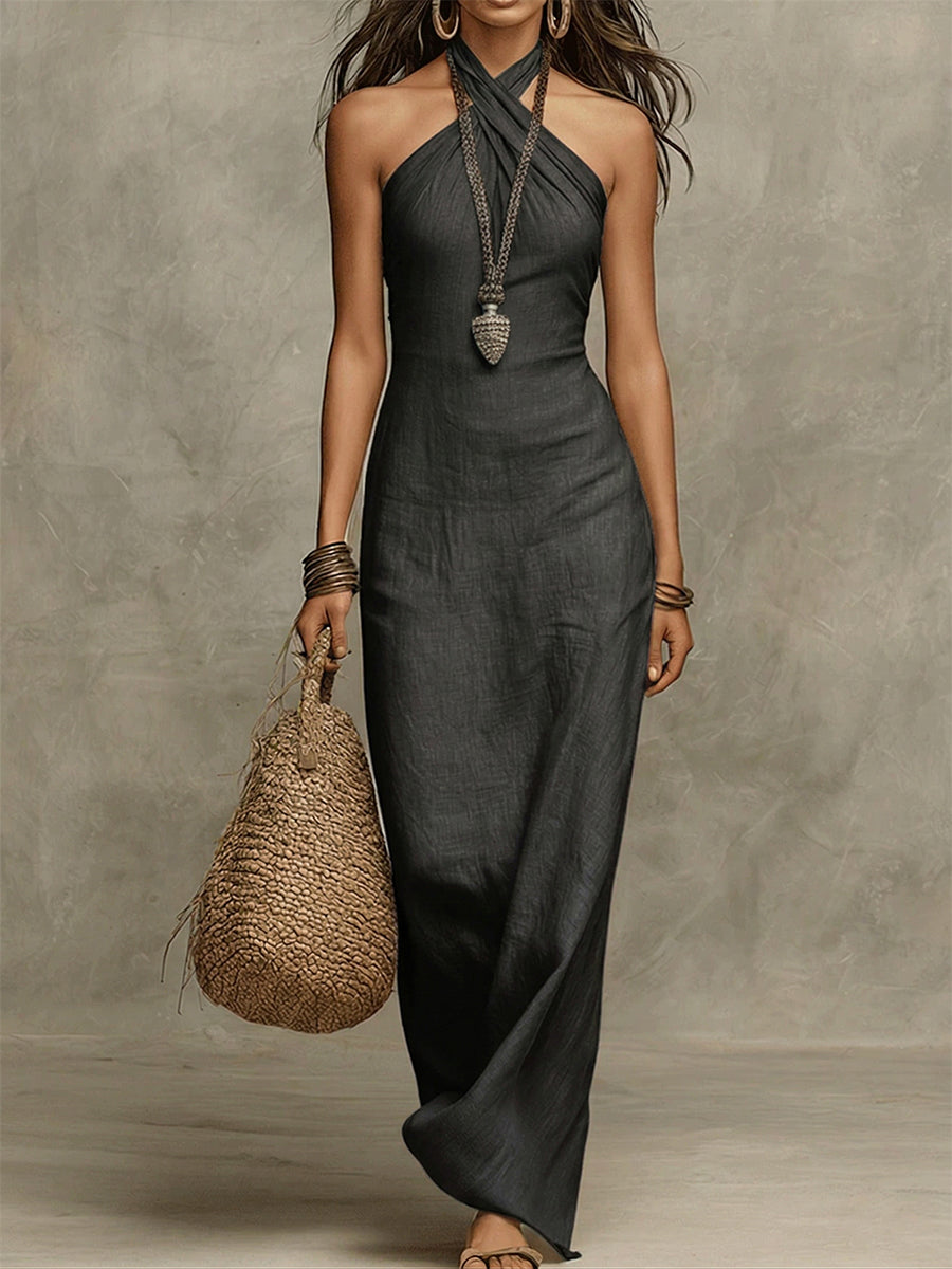 Vestido Largo Halter