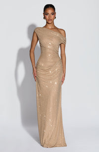 Vestido Maxi con Brillo Jimena