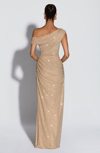 Vestido Maxi con Brillo Jimena