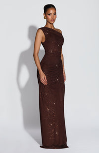 Vestido Maxi con Brillo Jimena