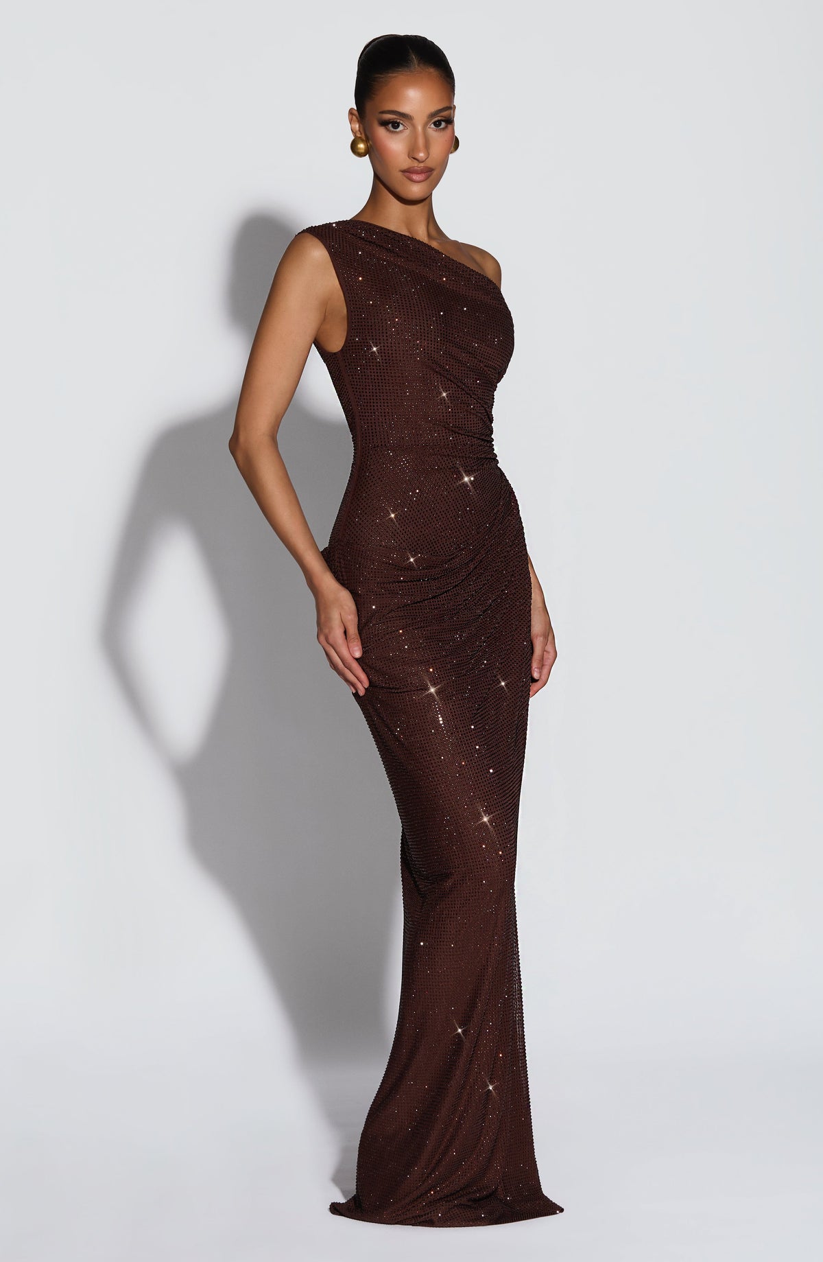 Vestido Maxi con Brillo Ariana