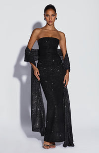 Vestido Maxi con Brillo Tamara Alma
