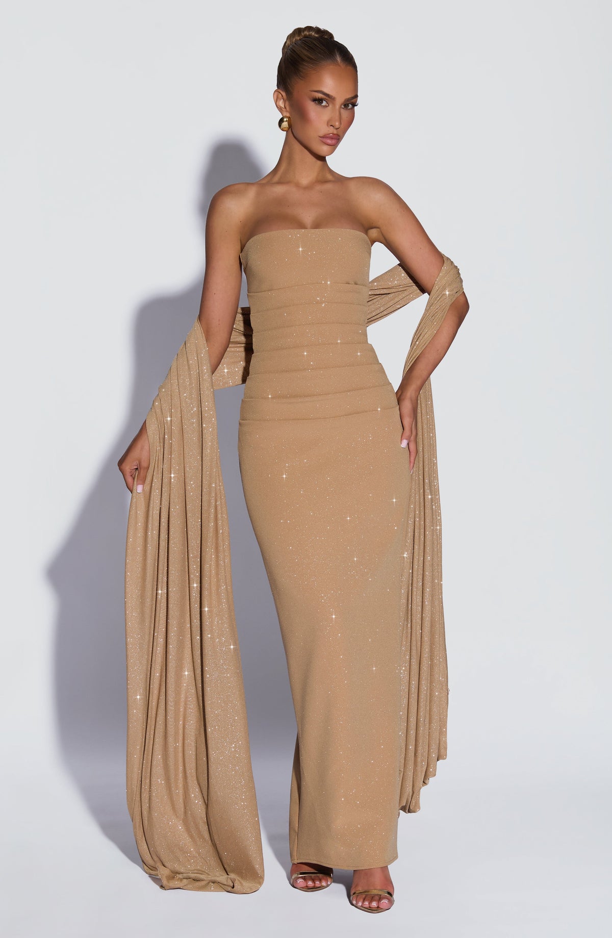 Vestido Maxi con Brillo Tamara Lucia
