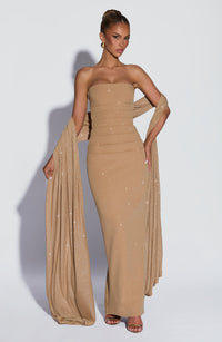 Vestido Maxi con Brillo Tamara Alma