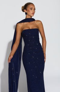 Vestido Maxi con Brillo Tamara Alma