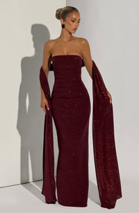 Vestido Maxi con Brillo Tamara Alma