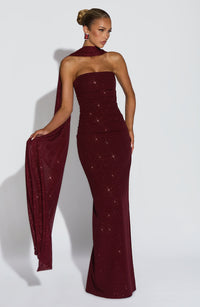 Vestido Maxi con Brillo Tamara Lucia