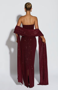 Vestido Maxi con Brillo Tamara Alma