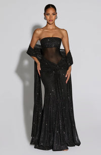 Vestido Maxi con Brillo Berta