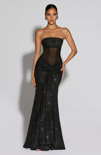 Vestido Maxi con Brillo Silvia