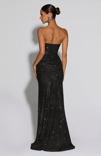 Vestido Maxi con Brillo Berta