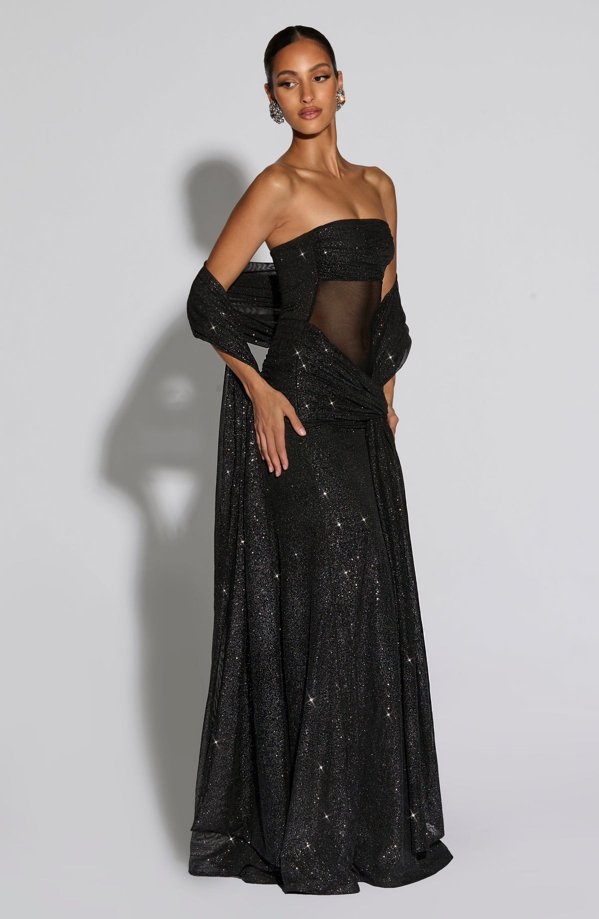 Vestido Maxi con Brillo Berta