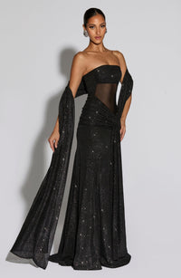 Vestido Maxi con Brillo Silvia