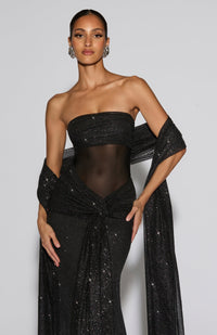 Vestido Maxi con Brillo Berta