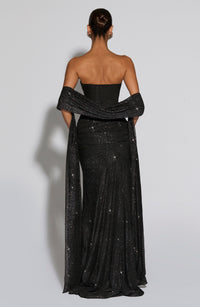 Vestido Maxi con Brillo Silvia