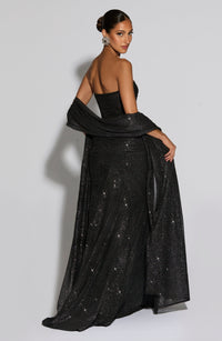 Vestido Maxi con Brillo Silvia