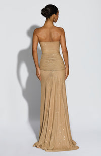 Vestido Maxi con Brillo Berta