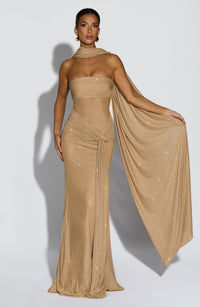 Vestido Maxi con Brillo Berta