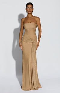 Vestido Maxi con Brillo Silvia