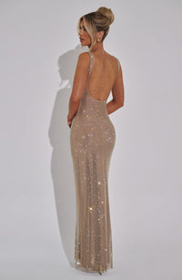 Vestido Maxi con Brillo Valentina Marta