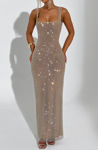 Vestido Maxi con Brillo Valentina Marta