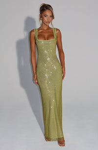 Vestido Maxi con Brillo Valentina Marta