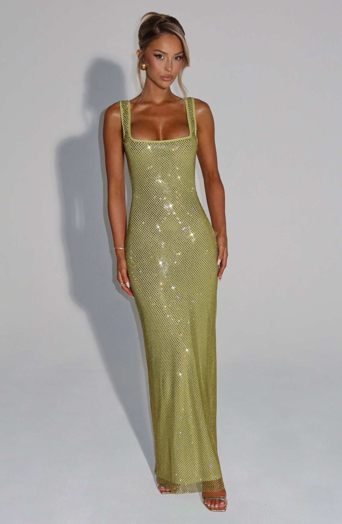 Vestido Maxi con Brillo Valentina Irene