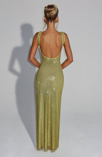 Vestido Maxi con Brillo Valentina Irene