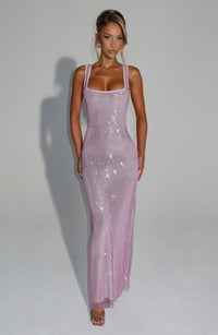 Vestido Maxi con Brillo Valentina Irene