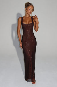 Vestido Maxi con Brillo Valentina Irene