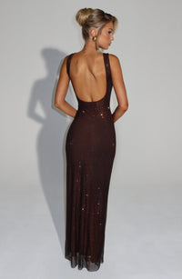 Vestido Maxi con Brillo Valentina Irene