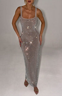 Vestido Maxi con Brillo Valentina Irene