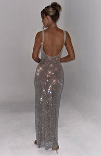 Vestido Maxi con Brillo Valentina Irene
