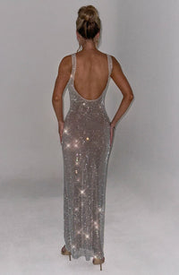 Vestido Maxi con Brillo Valentina Marta